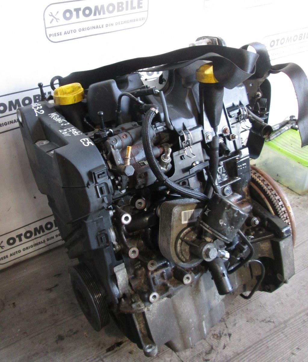 Motor fara anexe,K9KG832,Renault Megane 3 1.5 DCi 110CP